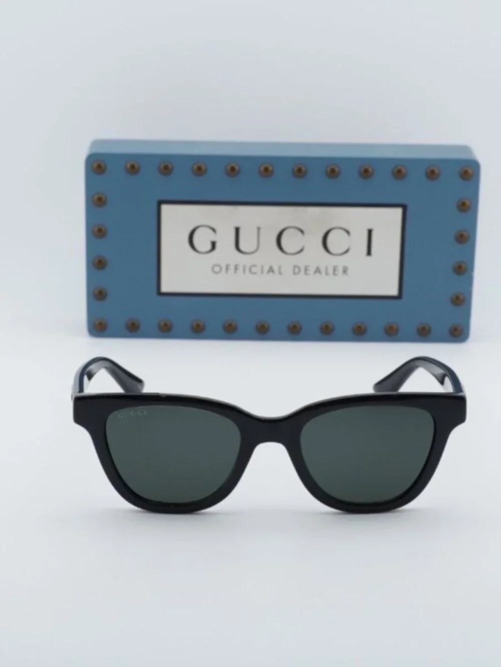 Gucci GG1116S 001 Unisex Square Sunglasses - Black  / Grey